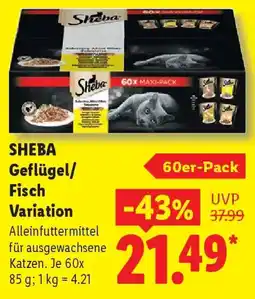 Lidl SHEBA Geflügel/ Fisch Variation Angebot