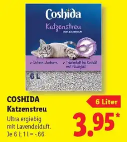 Lidl COSHIDA Katzenstreu Angebot