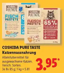 Lidl COSHIDA PURE TASTE Katzennassnahrung Angebot