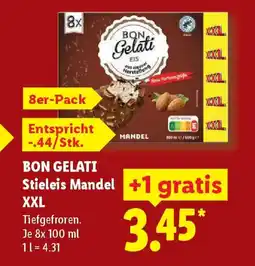 Lidl BON GELATI Stieleis Mandel XXL Angebot