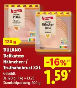 Lidl DULANO Delikatess Hähnchen-/ Truthahnbrust XXL Angebot