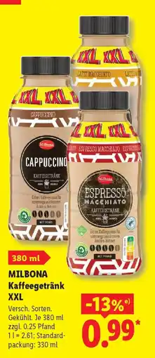 Lidl MILBONA Kaffeegetränk XXL Angebot