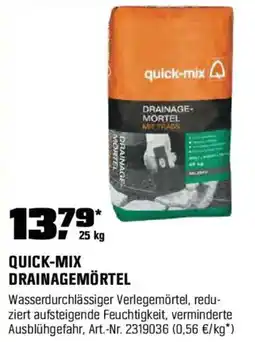 OBI quick-mix DRAINAGEMÖRTEL Angebot