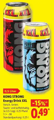 Lidl KONG STRONG Energy Drink XXL Angebot