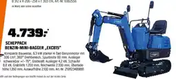 OBI SCHEPPACH BENZIN-MINI-BAGGER,,EXC815" Angebot
