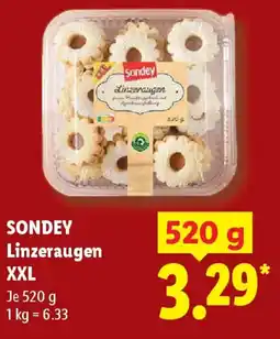 Lidl SONDEY Linzeraugen XXL Angebot