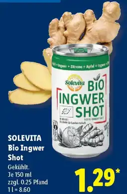 Lidl SOLEVITA Bio Ingwer Shot Angebot