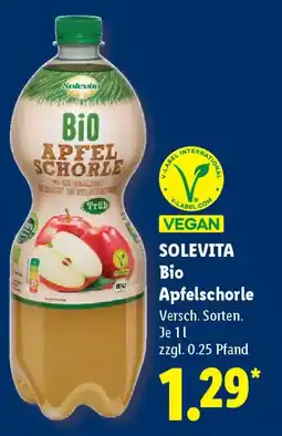 Lidl SOLEVITA Bio Apfelschorle Angebot