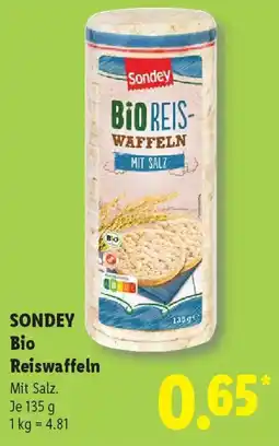Lidl SONDEY Bio Reiswaffeln Angebot