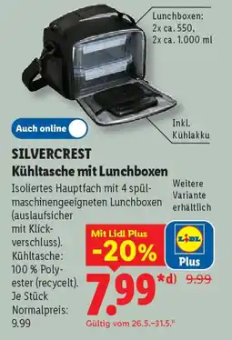 Lidl SILVERCREST Kühltasche mit Lunchboxen Angebot