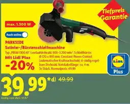 Lidl PARKSIDE Satinier-/Bürstenschleifmaschine Angebot
