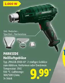 Lidl PARKSIDE Heißluftgebläse Angebot