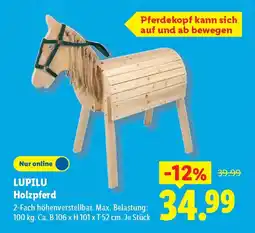 Lidl LUPILU Holzpferd Angebot