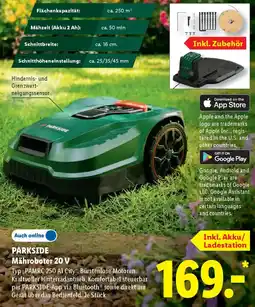Lidl PARKSIDE Mähroboter 20 V Angebot