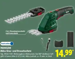 Lidl PARKSIDE Akku-Gras- und Strauchschere Angebot