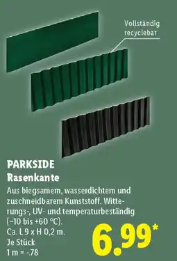 Lidl PARKSIDE Rasenkante Angebot