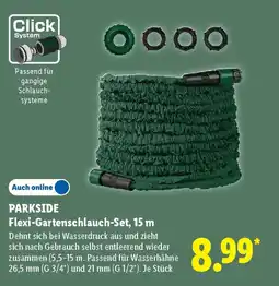 Lidl PARKSIDE Flexi-Gartenschlauch-Set, 15 m Angebot