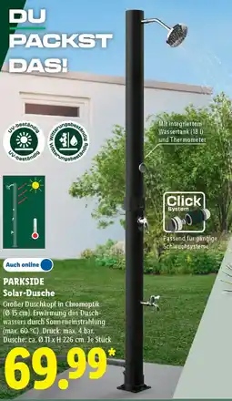 Lidl PARKSIDE Solar-Dusche Angebot