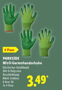 Lidl PARKSIDE Nitril-Gartenhandschuhe Angebot