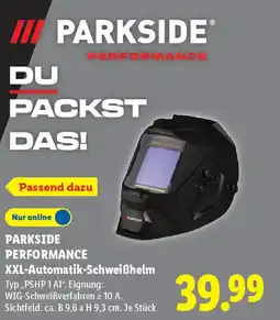 Lidl PARKSIDE PERFORMANCE XXL-Automatik-Schweißhelm Angebot