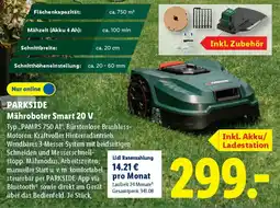 Lidl PARKSIDE Mähroboter Smart 20 V Angebot