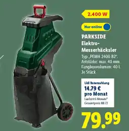 Lidl PARKSIDE Elektro- Messerhäcksler Angebot