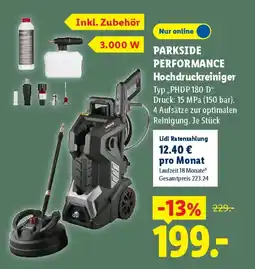 Lidl PARKSIDE PERFORMANCE Hochdruckreiniger Angebot