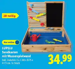 Lidl LUPILU Sandkasten mit Wasserspielwand Angebot