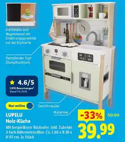 Lidl LUPILU Holz-Küche Angebot