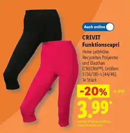 Lidl CRIVIT Funktionscapri Angebot