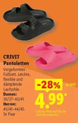 Lidl CRIVIT Pantoletten Angebot