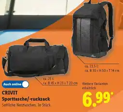 Lidl CRIVIT Sporttasche/-rucksack Angebot