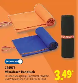 Lidl CRIVIT Mikrofaser-Handtuch Angebot