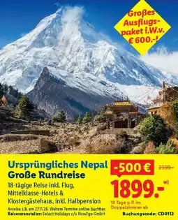 Lidl Ursprüngliches Nepal - Große Rundreise Angebot