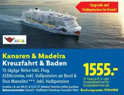 Lidl Kanaren & Madeira Kreuzfahrt & Baden Angebot