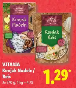 Lidl VITASIA Konjak Nudeln/ Reis Angebot