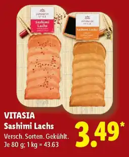 Lidl VITASIA Sashimi Lachs Angebot
