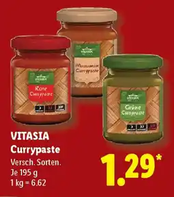 Lidl VITASIA Currypaste Angebot