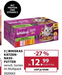 Dehner Whiskas tasty mix katzen-nassfutter Angebot