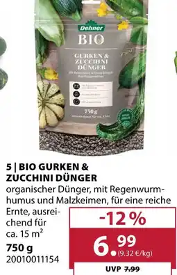 Dehner Dehner bio gurken & zucchini dünger Angebot