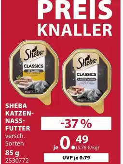 Dehner Sheba katzennassfutter Angebot