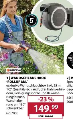 Dehner Gardena wandschlauchbox rollup m/l Angebot