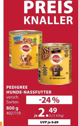 Dehner Pedigree hunde-nassfutter Angebot