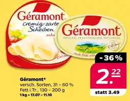 NETTO Géramont cremig-zarte scheiben Angebot