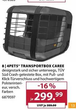 Dehner 4pets transportbox caree Angebot
