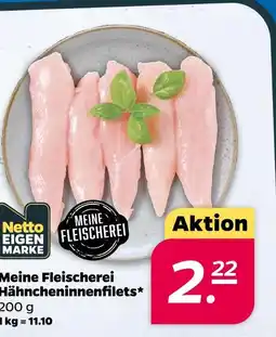 NETTO Netto eigenmarke meine fleischerei hähncheninnenfilets Angebot