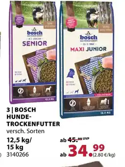 Dehner Bosch hundetrockenfutter Angebot