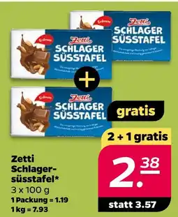 NETTO Zetti schlager-süßtafel Angebot