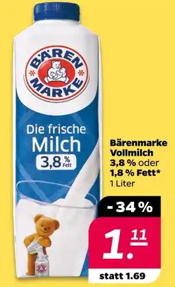 NETTO Bärenmarke vollmilch 3,8 % fett Angebot
