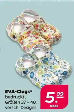 NETTO Eva-clogs bedruckt Angebot